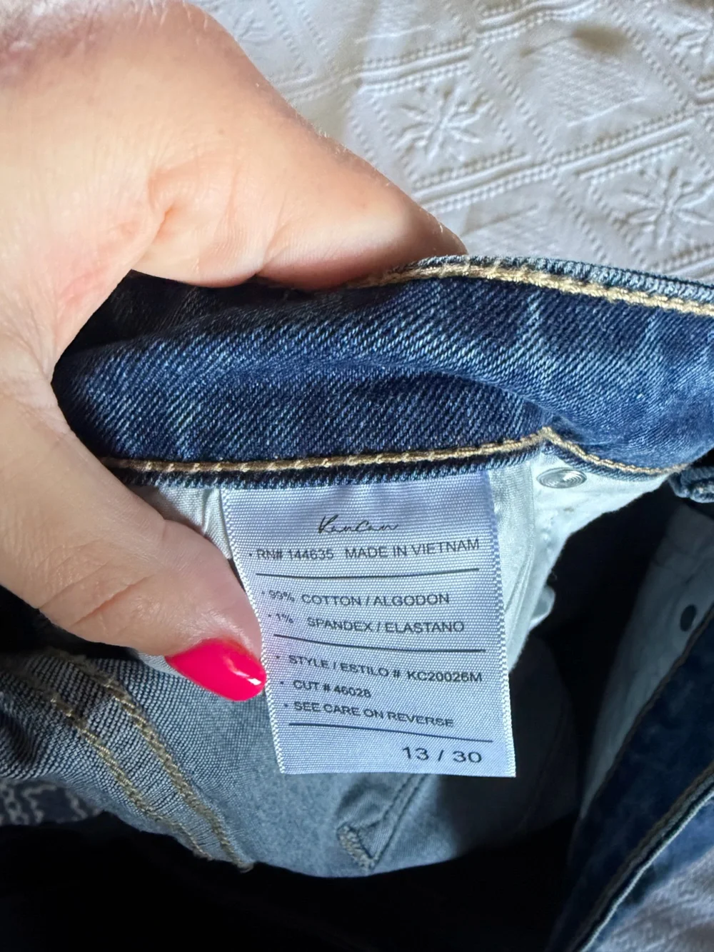 Altar'd State Kancun Blue Denim Shorts